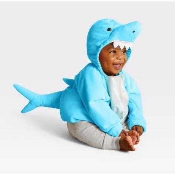 Baby Shark 0-6 Months Halloween Costume Pullover Hyde & EEK! NEW - Picture 1 of 5